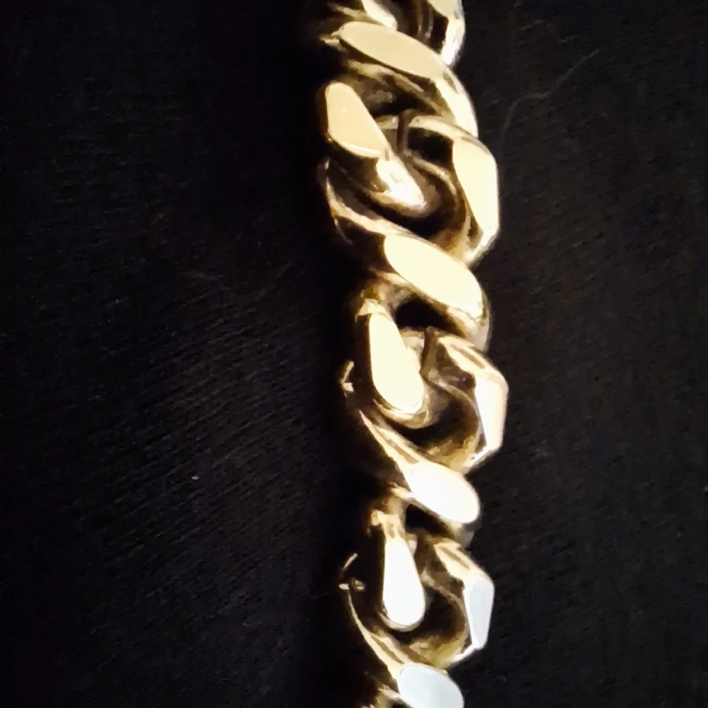 Vintage GIVENCHY Gold Toned  Heavy  Chain Link Necklace 37 inches Statement 8 OZ - Picture 11 of 11